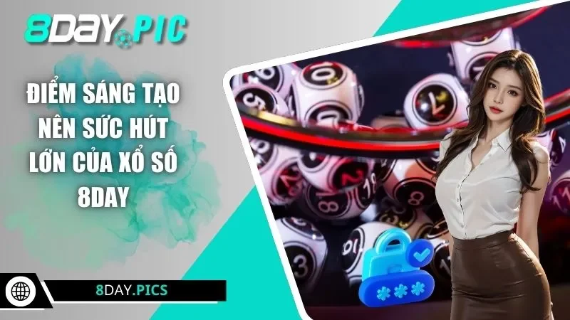 Điểm sáng tạo nên sức hút lớn của xổ số 8DAY