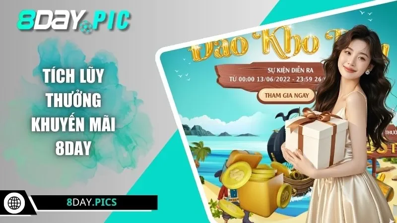 Tích lũy thưởng khuyến mãi 8DAY